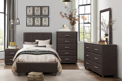 Homelegance  - Lorenzi Mirror in Dark brown - 2220DBR-6  view 2