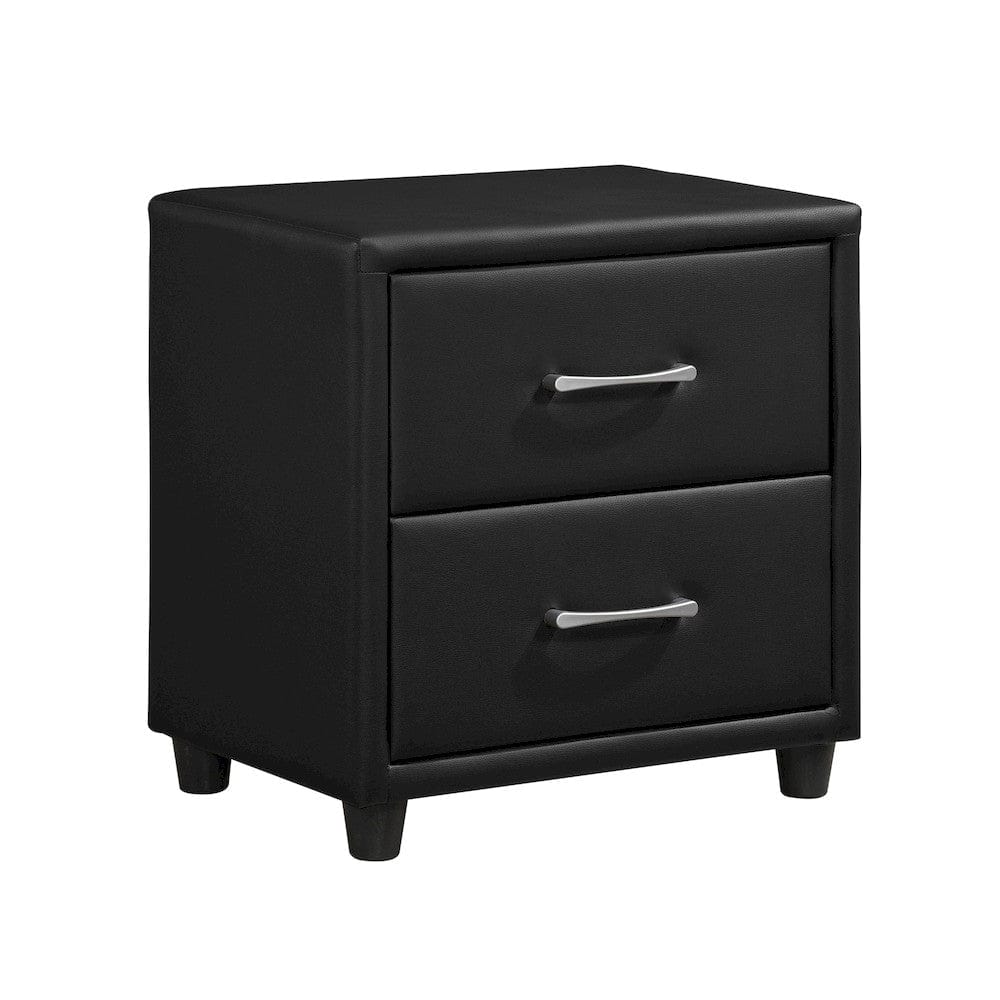 Homelegance  - Lorenzi Night Stand in Black - 2220-4  view 3