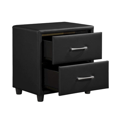 Homelegance  - Lorenzi Night Stand in Black - 2220-4  view 4