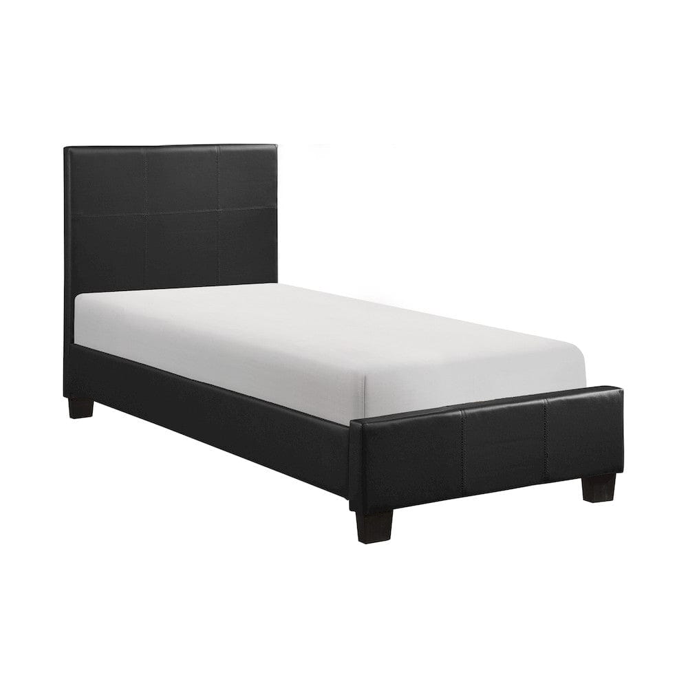 Homelegance  - Lorenzi Twin Platform Bed in Black - 2220T-1x  view 1