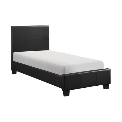 Homelegance  - Lorenzi Twin Platform Bed in Black - 2220T-1x  view 1