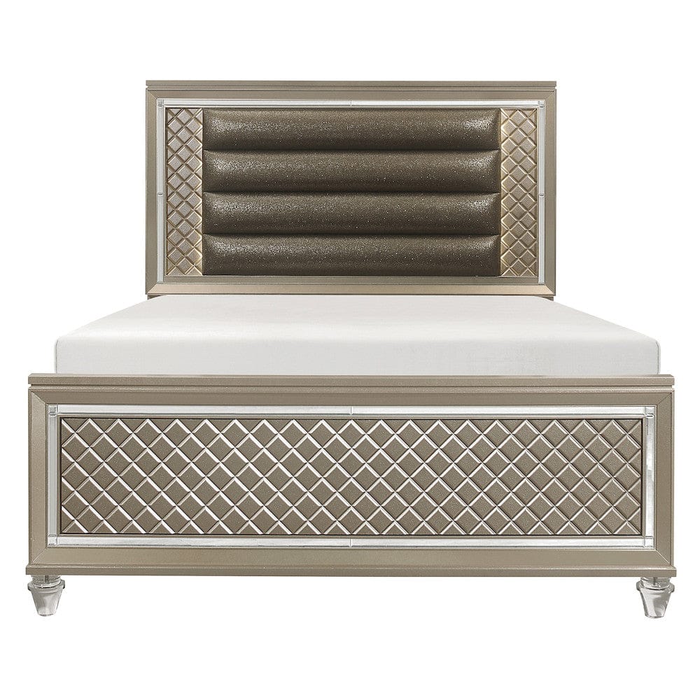Homelegance  - Loudon Full Platform Bed in Bronze - B1515F-1x  view 2