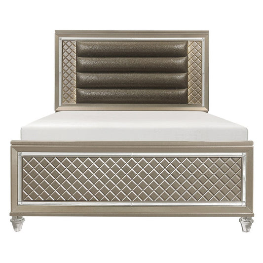 Homelegance  - Loudon Full Platform Bed in Bronze - B1515F-1x  view 2