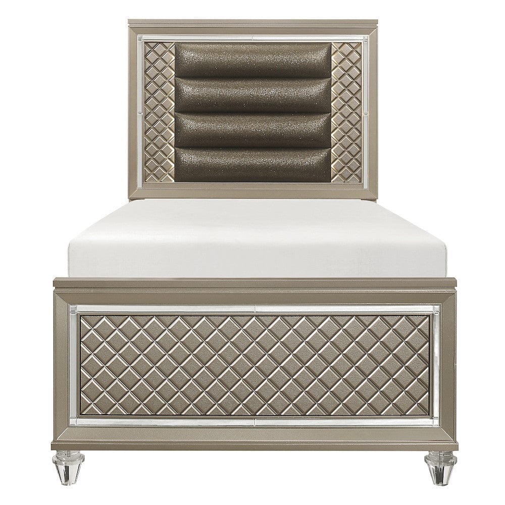 Homelegance  - Loudon Twin Platform Bed in Bronze - B1515T-1x  view 1