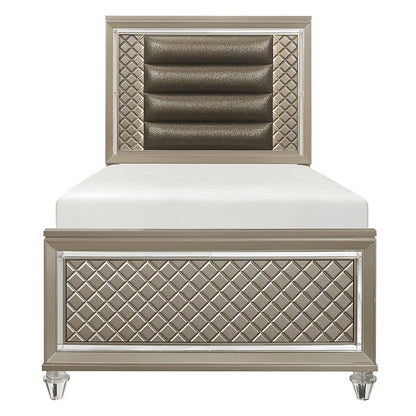 Homelegance  - Loudon Twin Platform Bed in Bronze - B1515T-1x  view 1