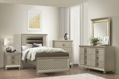 Homelegance  - Loudon Twin Platform Bed in Bronze - B1515T-1x  view 2