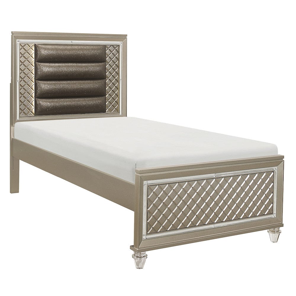Homelegance  - Loudon Twin Platform Bed in Bronze - B1515T-1x  view 3
