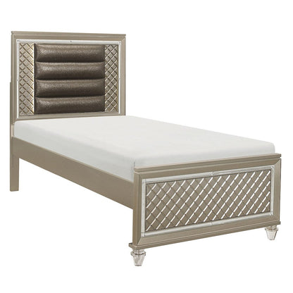 Homelegance  - Loudon Twin Platform Bed in Bronze - B1515T-1x  view 3