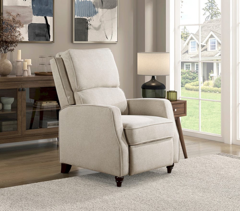 Homelegance  - Loveland Push Back Reclining Chair in Beige - 9418BE-1  view 6