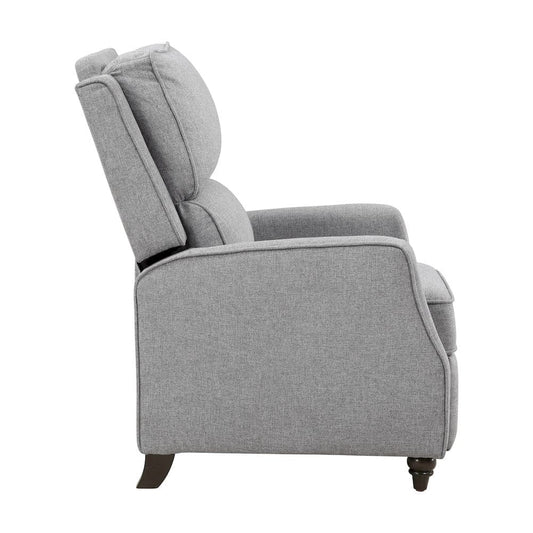 Homelegance  - Loveland Push Back Reclining Chair in Gray - 9418GY-1  view 2