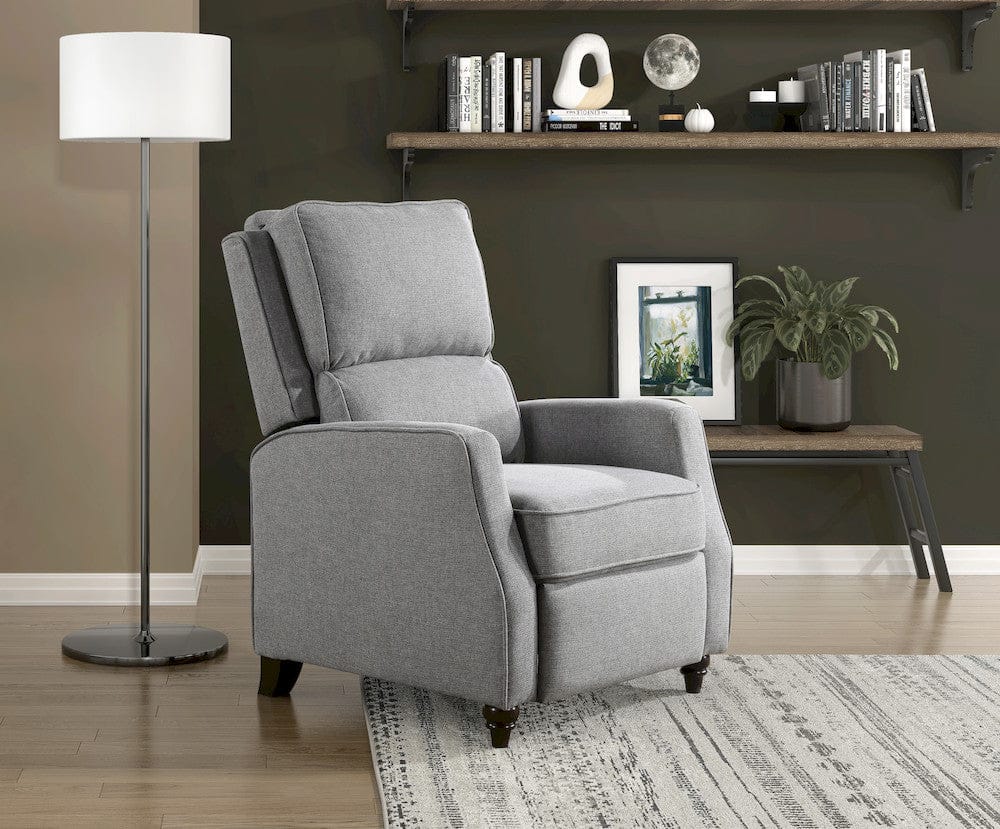 Homelegance  - Loveland Push Back Reclining Chair in Gray - 9418GY-1  view 3
