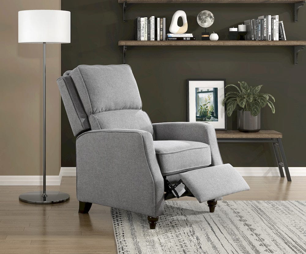 Homelegance  - Loveland Push Back Reclining Chair in Gray - 9418GY-1  view 4