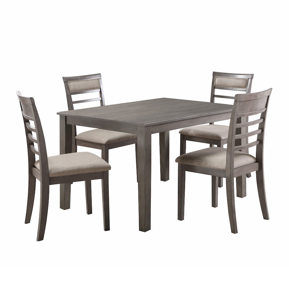 Homelegance  - Lovell 5-Piece Pack Dinette Set in Brown - 5806-5P  view 1
