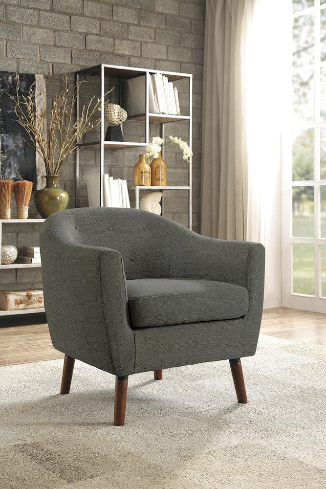 Homelegance  - Lucille Accent Chair in Gray - 1192GY  view 5
