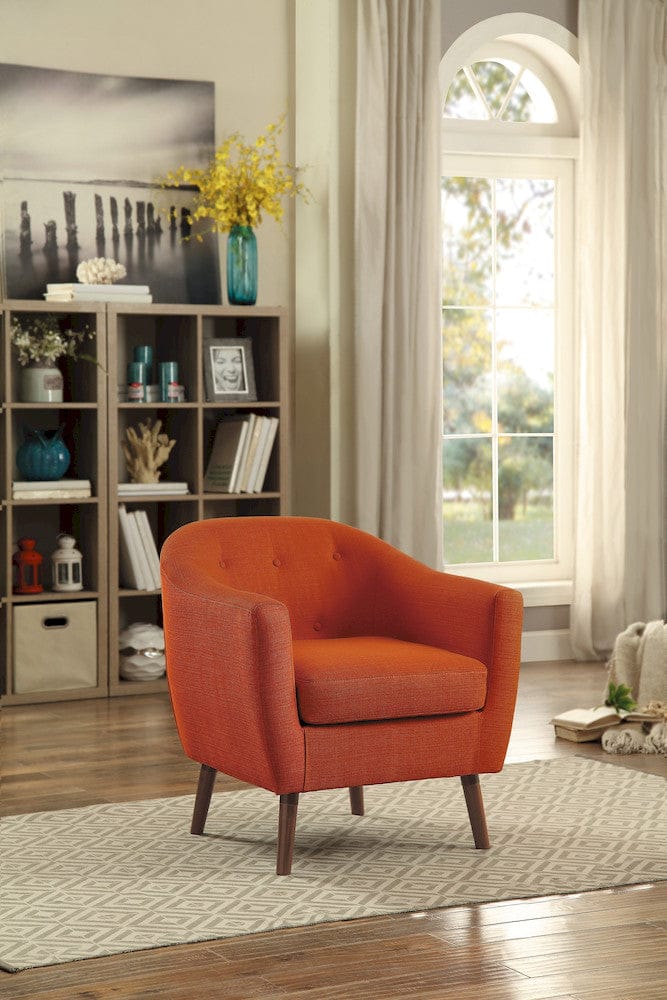 Homelegance  - Lucille Accent Chair in Orange - 1192RN  view 5