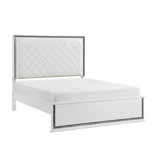 Homelegance  - Lumin Eastern King Bed in White - 2390K-1EKx  view 1