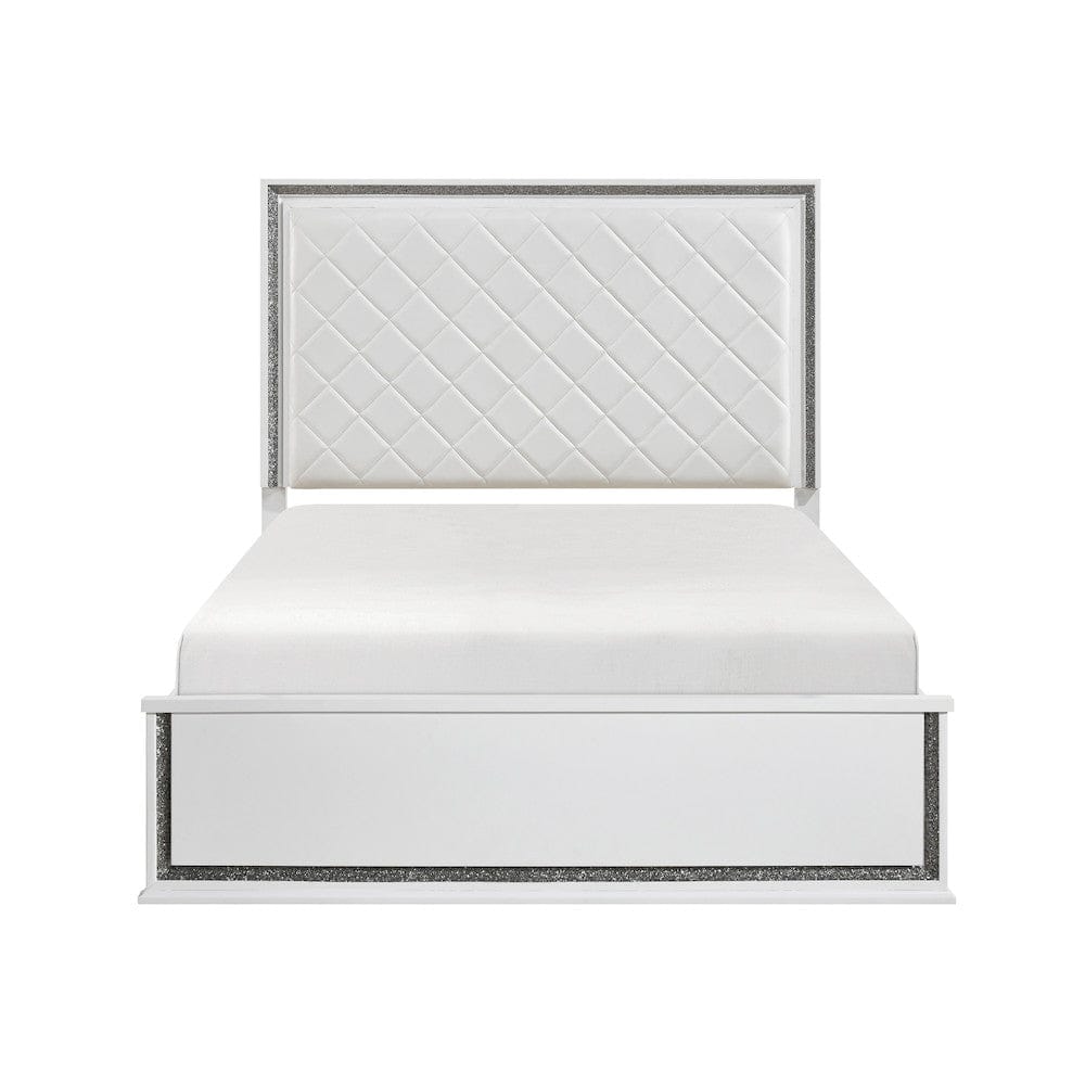 Homelegance  - Lumin Eastern King Bed in White - 2390K-1EKx  view 7