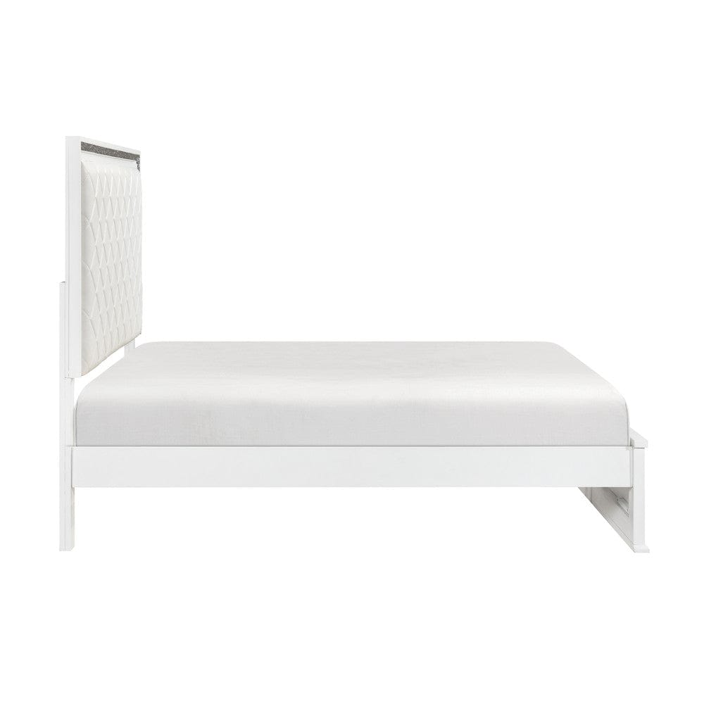 Homelegance  - Lumin Eastern King Bed in White - 2390K-1EKx  view 10