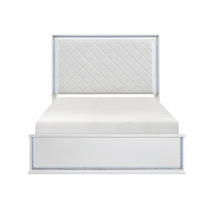 Homelegance  - Lumin Queen Bed in White - 2390-1x  view 1