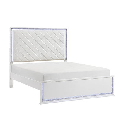 Homelegance  - Lumin Queen Bed in White - 2390-1x  view 10