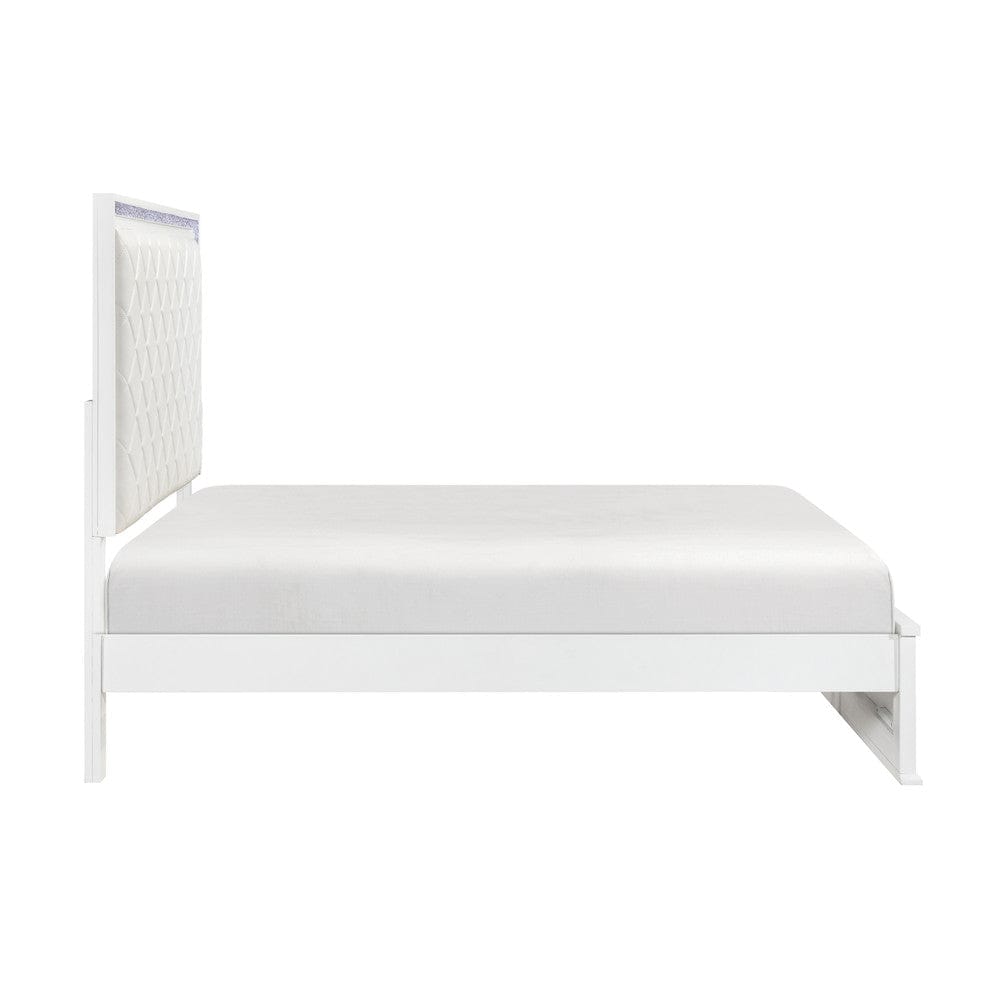 Homelegance  - Lumin Queen Bed in White - 2390-1x  view 11