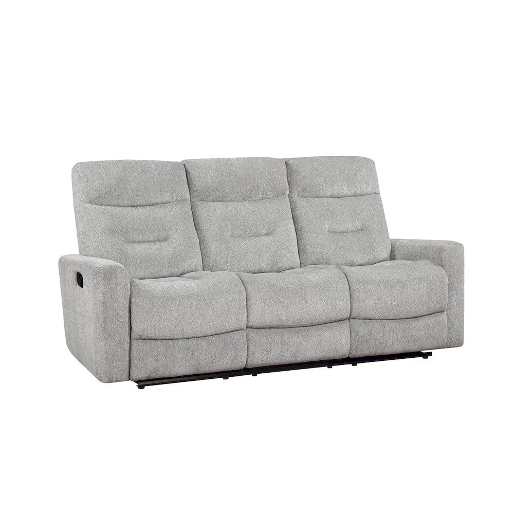 Homelegance  - Lyndon Double Reclining Sofa in Gray - 9610GY-3  view 2