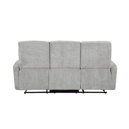 Homelegance  - Lyndon Double Reclining Sofa in Gray - 9610GY-3  view 3