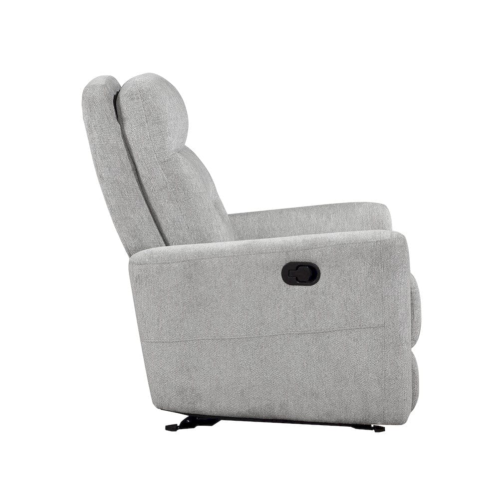 Homelegance  - Lyndon Glider Reclining Chair in Gray - 9610GY-1  view 6
