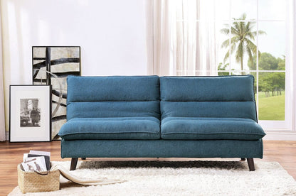 Homelegance  - Mackay Convertible Sofa Bed in Blue - 9560BU-3CL  view 5