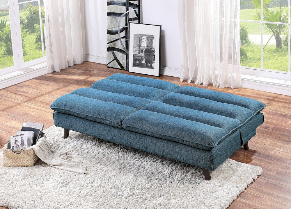 Homelegance  - Mackay Convertible Sofa Bed in Blue - 9560BU-3CL  view 6