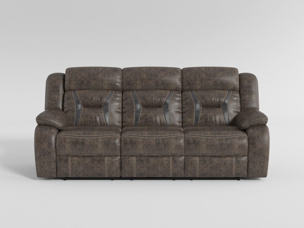 Homelegance  - Madrona Hill Double Reclining Sofa in Dark brown - 9989DB-3  view 8