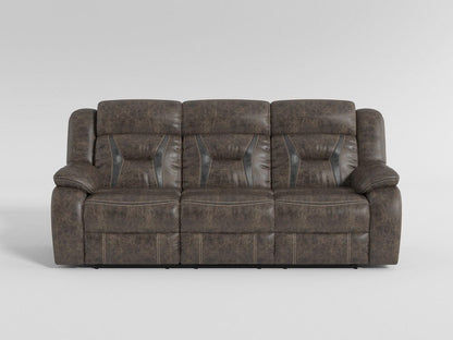 Homelegance  - Madrona Hill Double Reclining Sofa in Dark brown - 9989DB-3  view 8