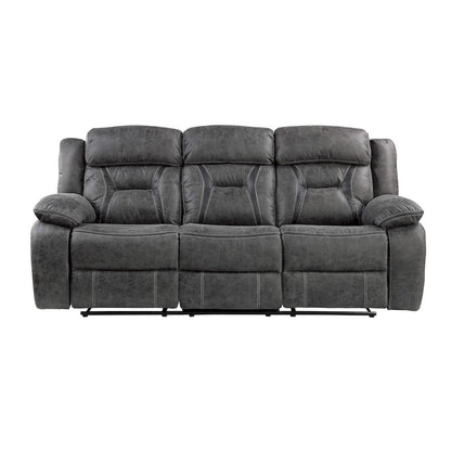 Homelegance  - Madrona Hill Double Reclining Sofa in Gray - 9989GY-3  view 1