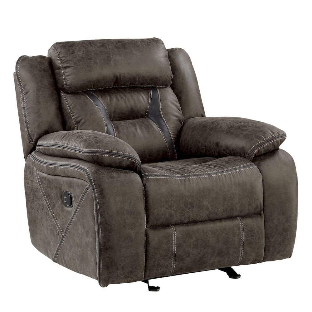 Homelegance  - Madrona Hill Glider Reclining Chair in Dark brown - 9989DB-1  view 1