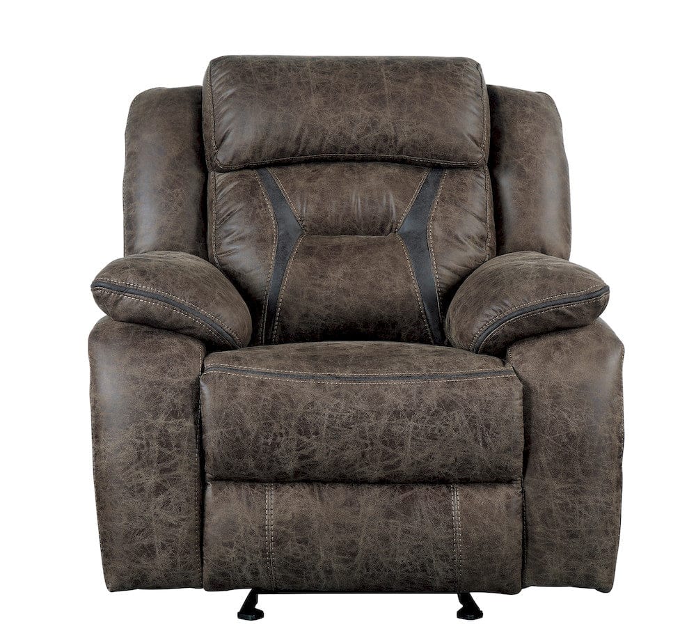Homelegance  - Madrona Hill Glider Reclining Chair in Dark brown - 9989DB-1  view 2