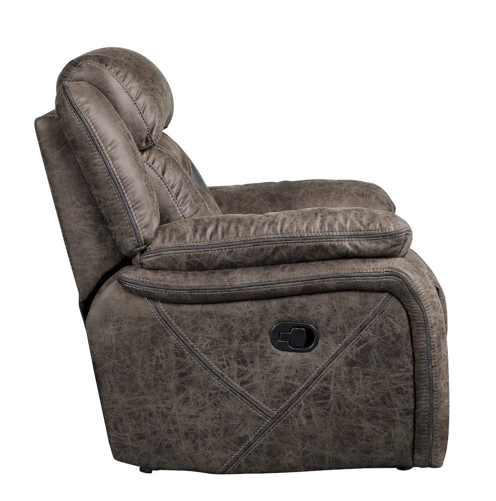 Homelegance  - Madrona Hill Glider Reclining Chair in Dark brown - 9989DB-1  view 3