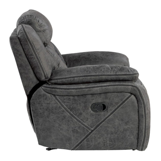 Homelegance  - Madrona Hill Glider Reclining Chair in Gray - 9989GY-1  view 2