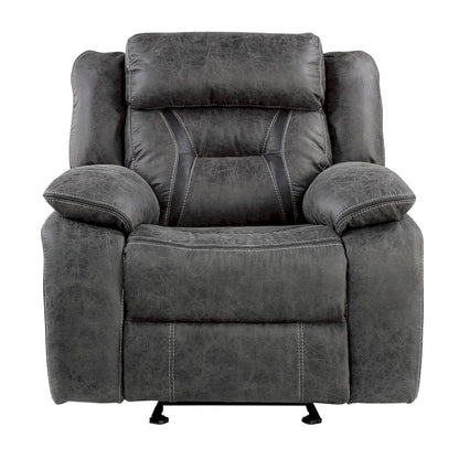 Homelegance  - Madrona Hill Glider Reclining Chair in Gray - 9989GY-1  view 6