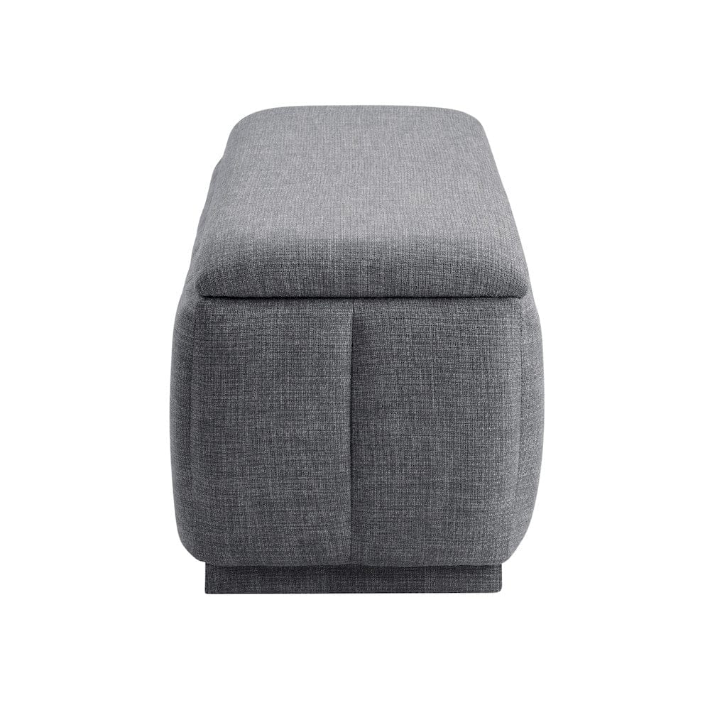 Homelegance  - Maize Storage Bench in Gray - 4799GY  view 2
