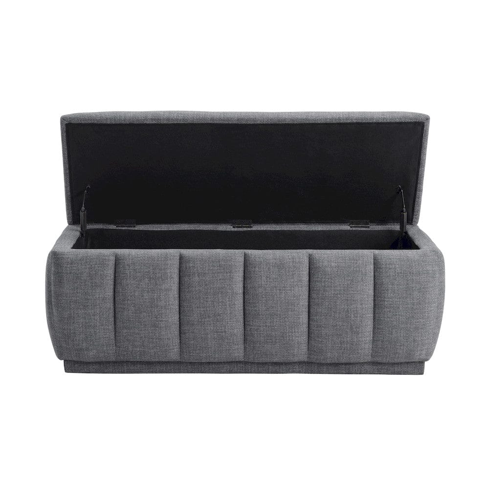 Homelegance  - Maize Storage Bench in Gray - 4799GY  view 3