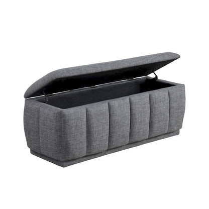 Homelegance  - Maize Storage Bench in Gray - 4799GY  view 4