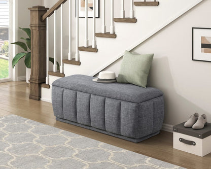 Homelegance  - Maize Storage Bench in Gray - 4799GY  view 5