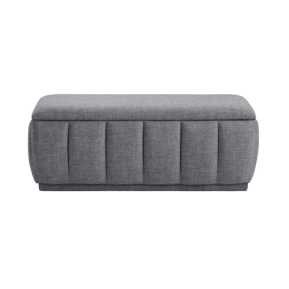 Homelegance  - Maize Storage Bench in Gray - 4799GY  view 8