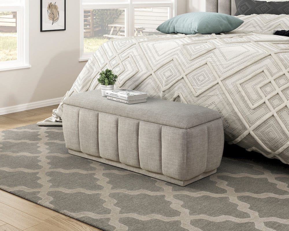 Homelegance  - Maize Storage Bench in Taupe - 4799TP  view 6