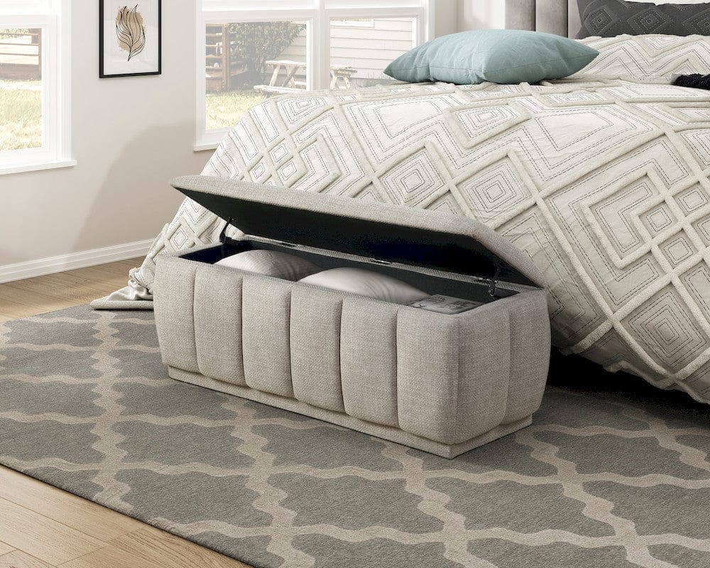Homelegance  - Maize Storage Bench in Taupe - 4799TP  view 7