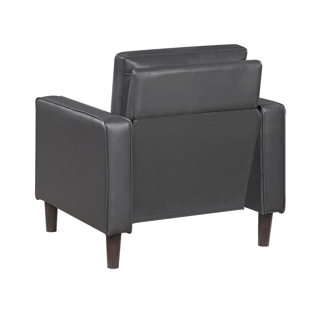 Homelegance  - Malcolm Chair in Dark gray - 9203DGY-1  view 3