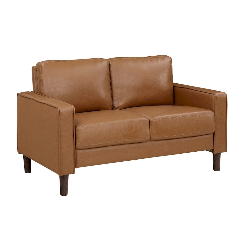 Homelegance  - Malcolm Love Seat in Brown - 9203BRW-2  view 2
