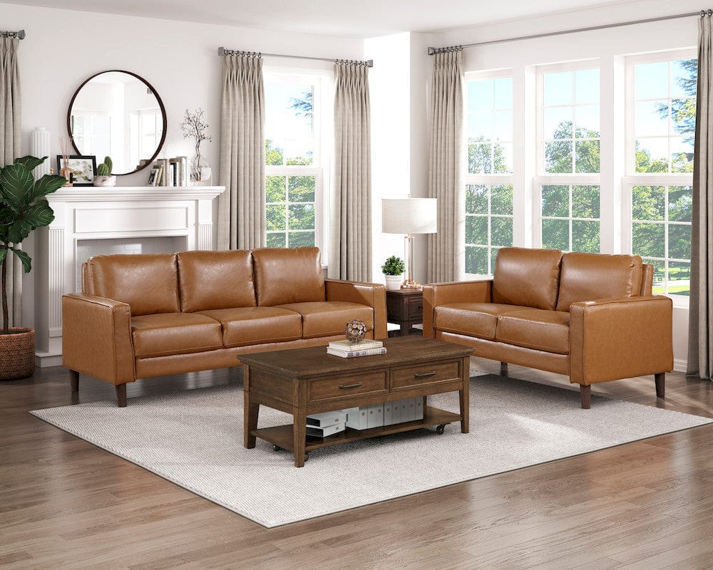Homelegance  - Malcolm Love Seat in Brown - 9203BRW-2  view 7