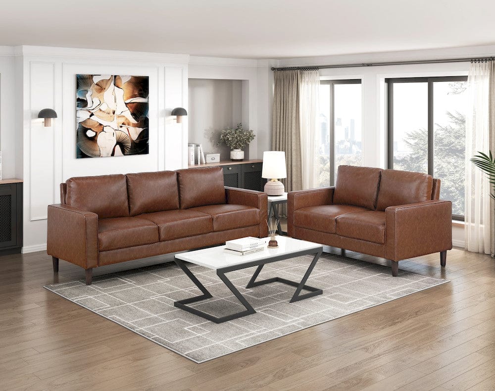 Homelegance  - Malcolm Sofa in Chocolate - 9203CHC-3  view 4