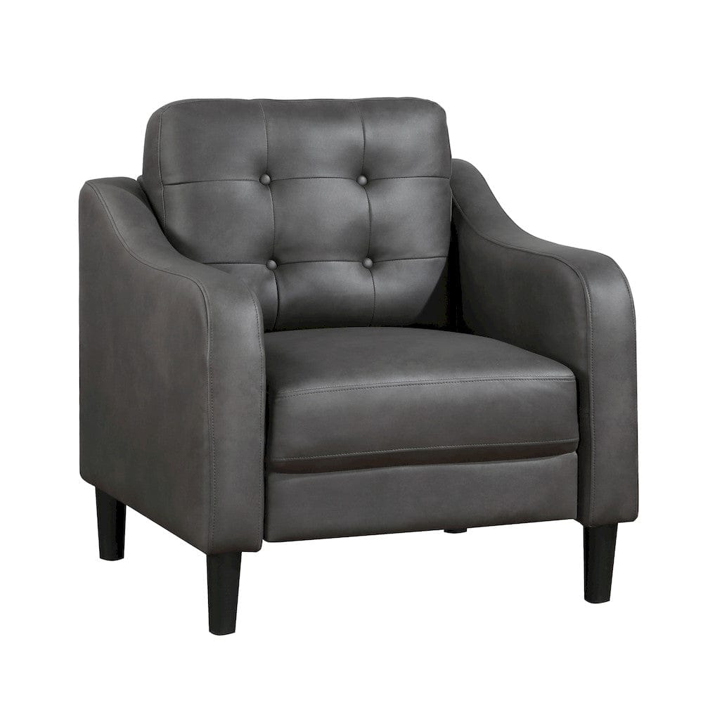 Homelegance  - Mallory Chair in Gray - 9489GRY-1  view 2